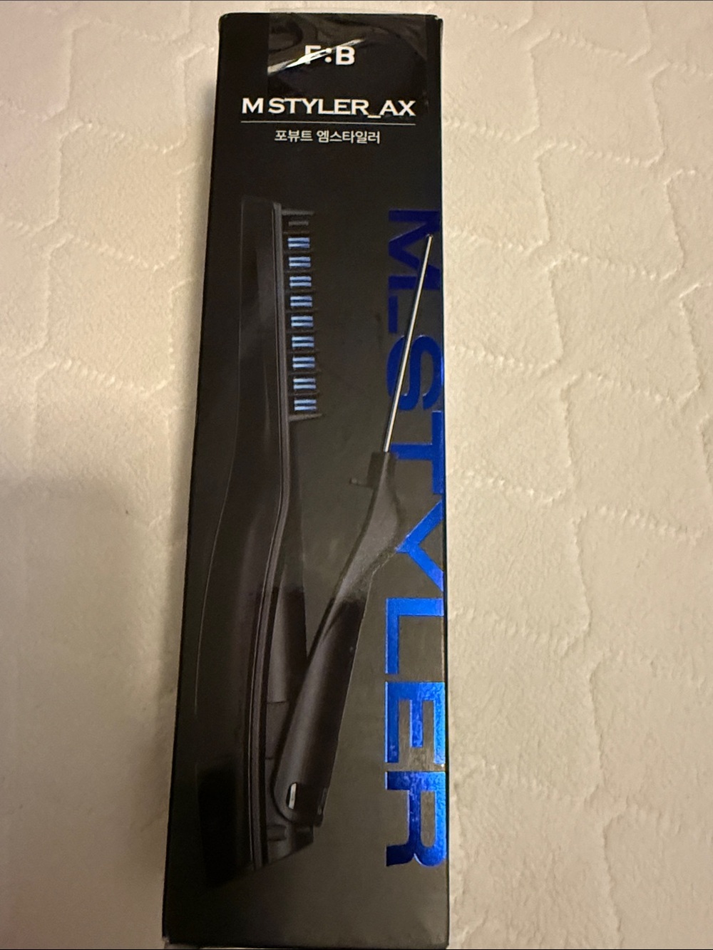 F:B M Styler AX Hair Straightener Brush - Black